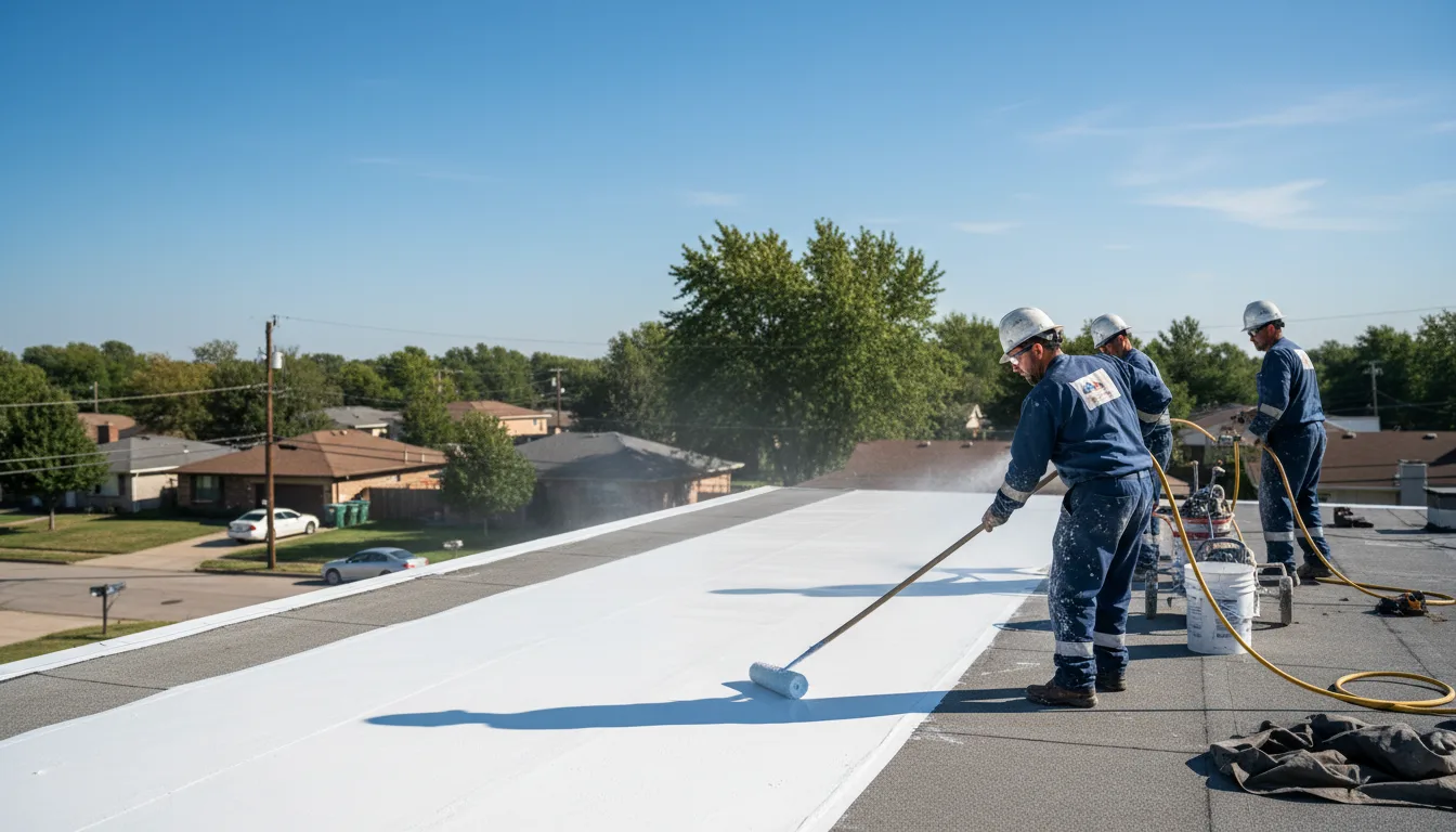 Commercial roof coating in Eddyville, OR near me